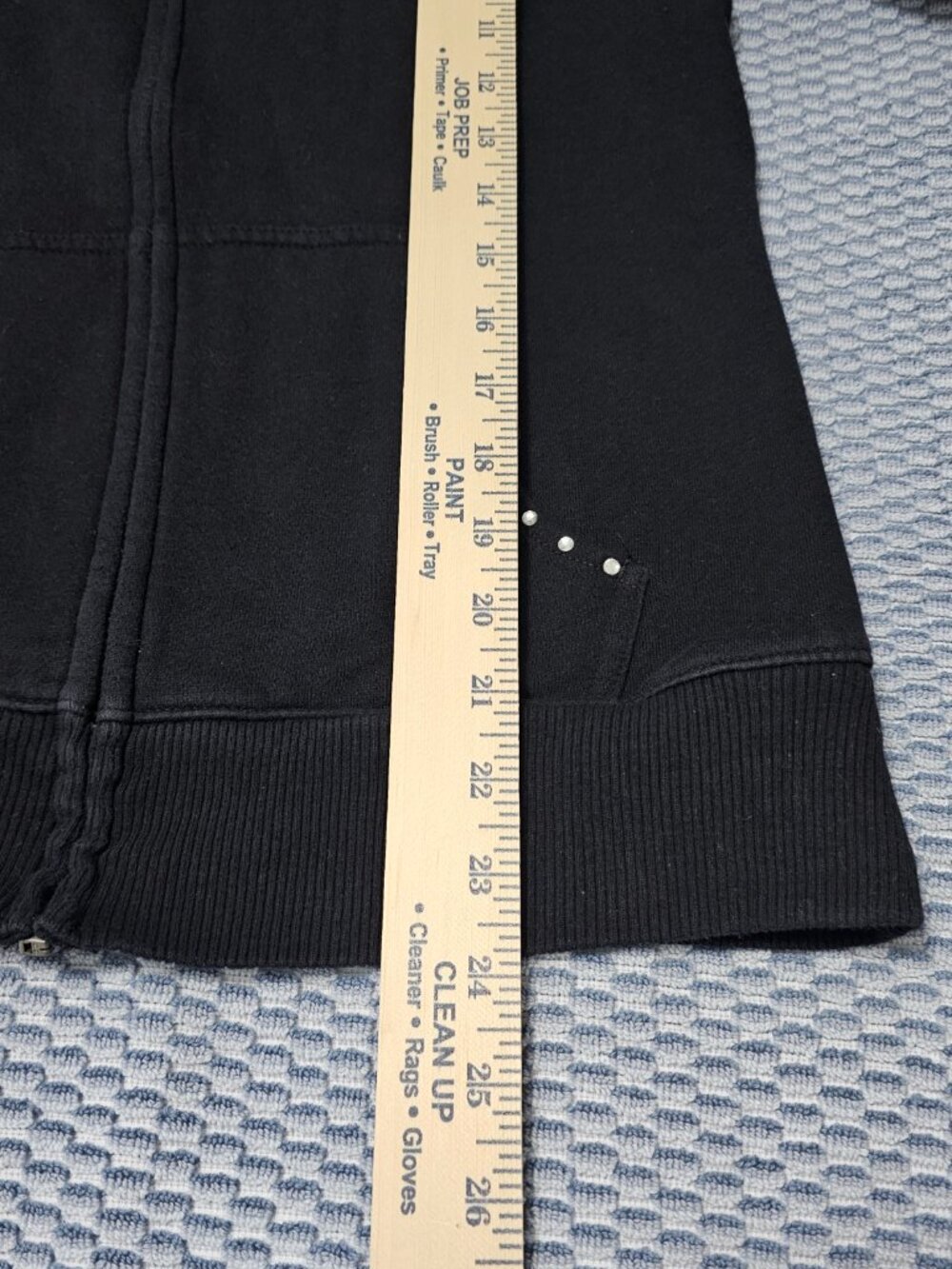 Old Navy Black Women's Full Zip Hoodie w/ Rhinestones Sweatshirt - Size Medium - Picture 7 of 7